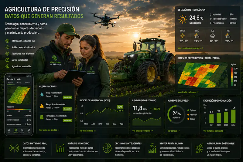 Ahorro en fertilizantes, fitosanitarios y riego con agricultura de precisión