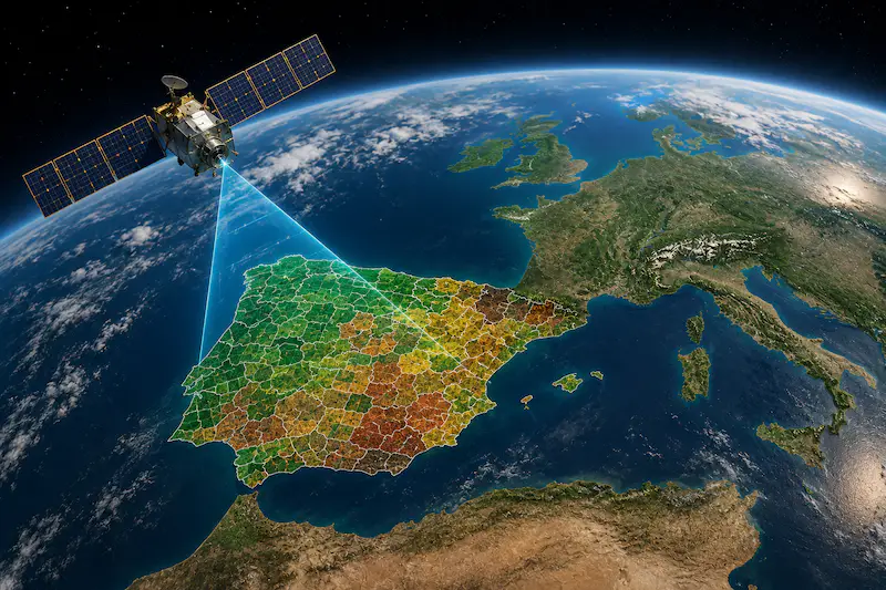La Tierra desde el espacio — frecuencia imágenes Sentinel-2 en España